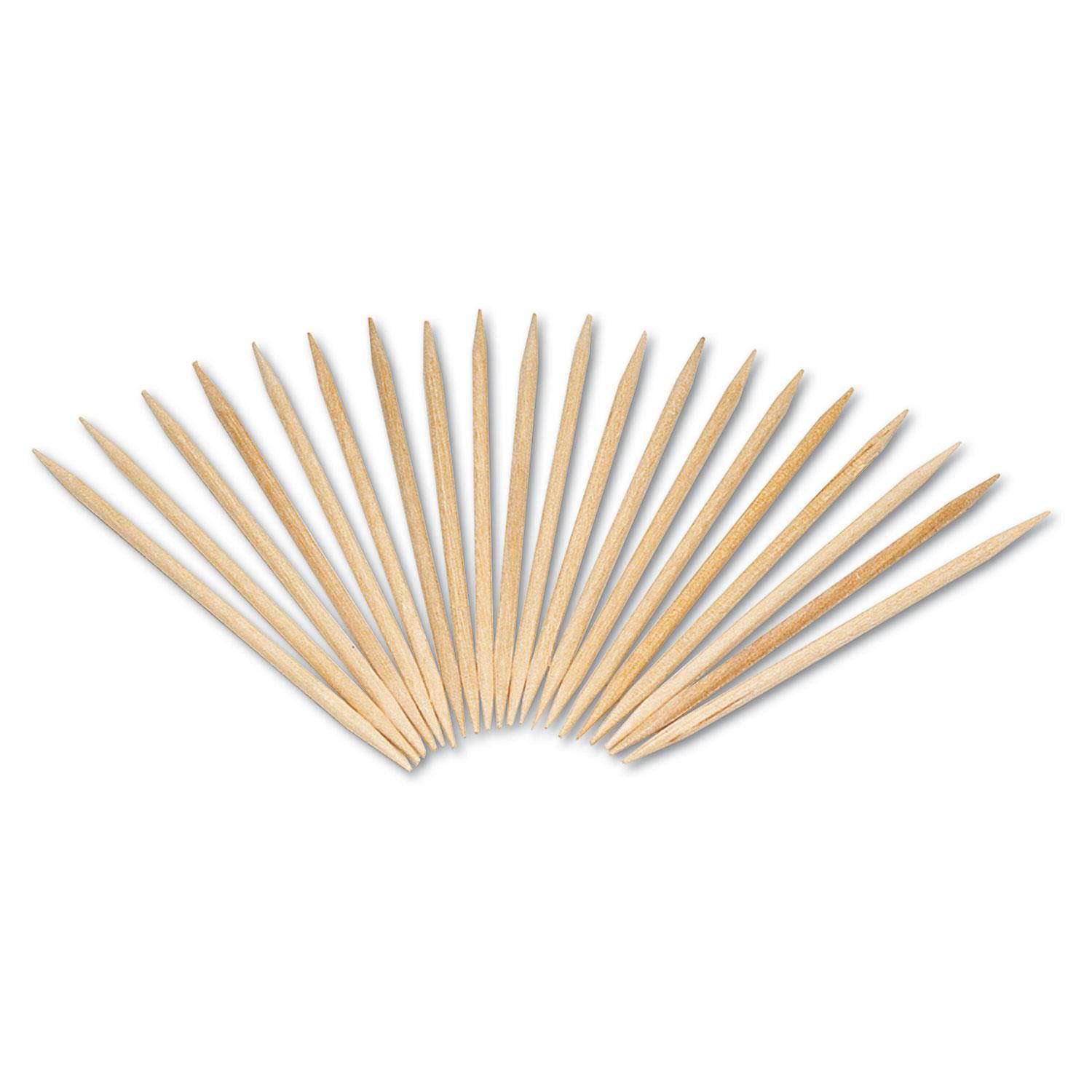 Royal Round Wood Toothpicks 2 3/4" Natural 800/Box R820