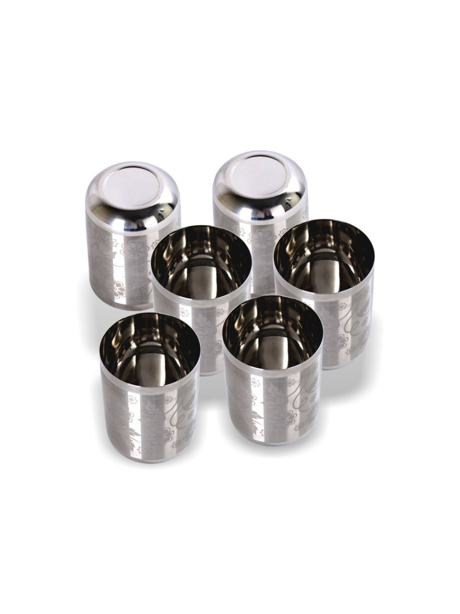 Melbify Roll Sip Transparent Cocktail Glass with straw 250ml - Set of 2