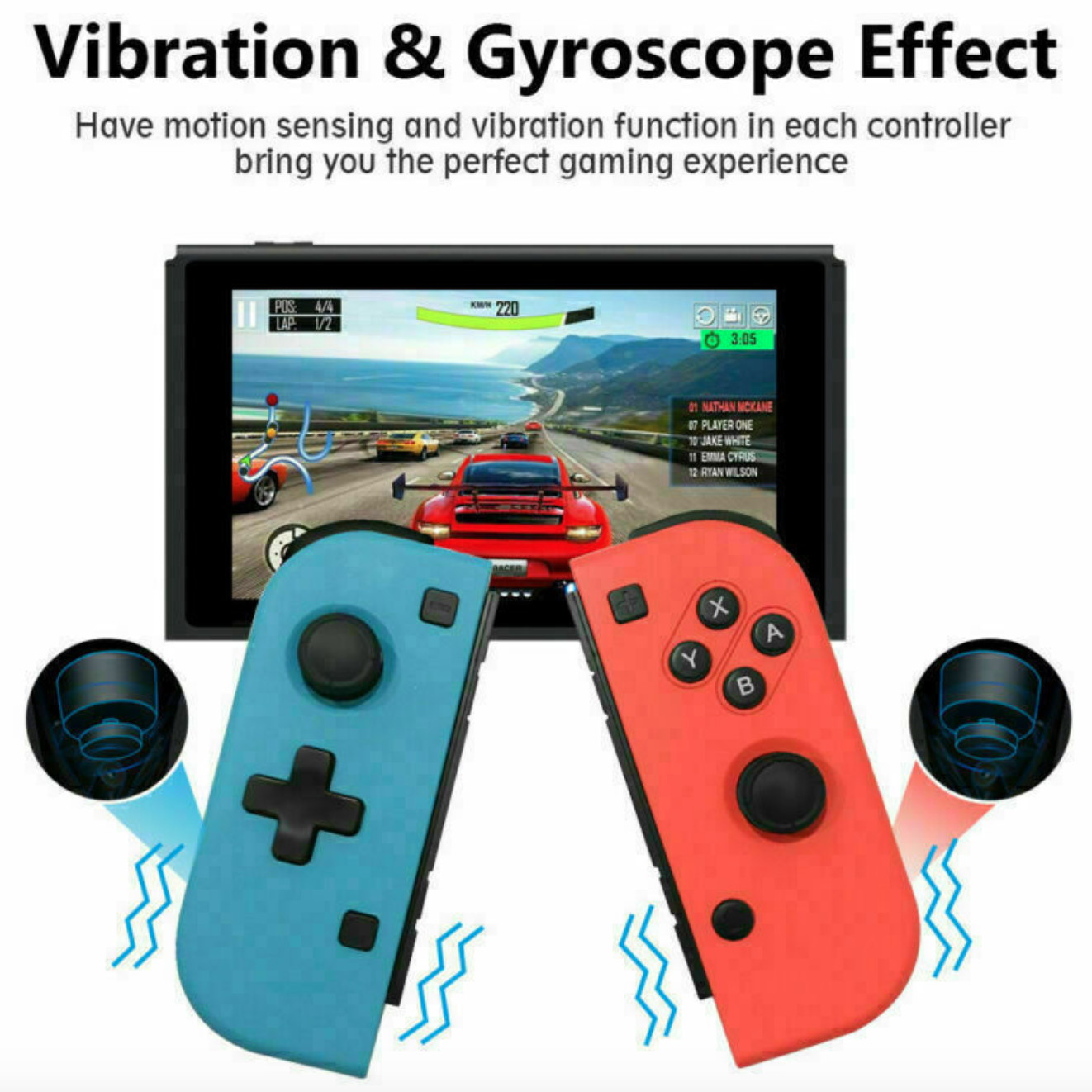 Wireless Pro Joy-Con Game Controller Nintendo Switch Console Gamepad Joypad L&R