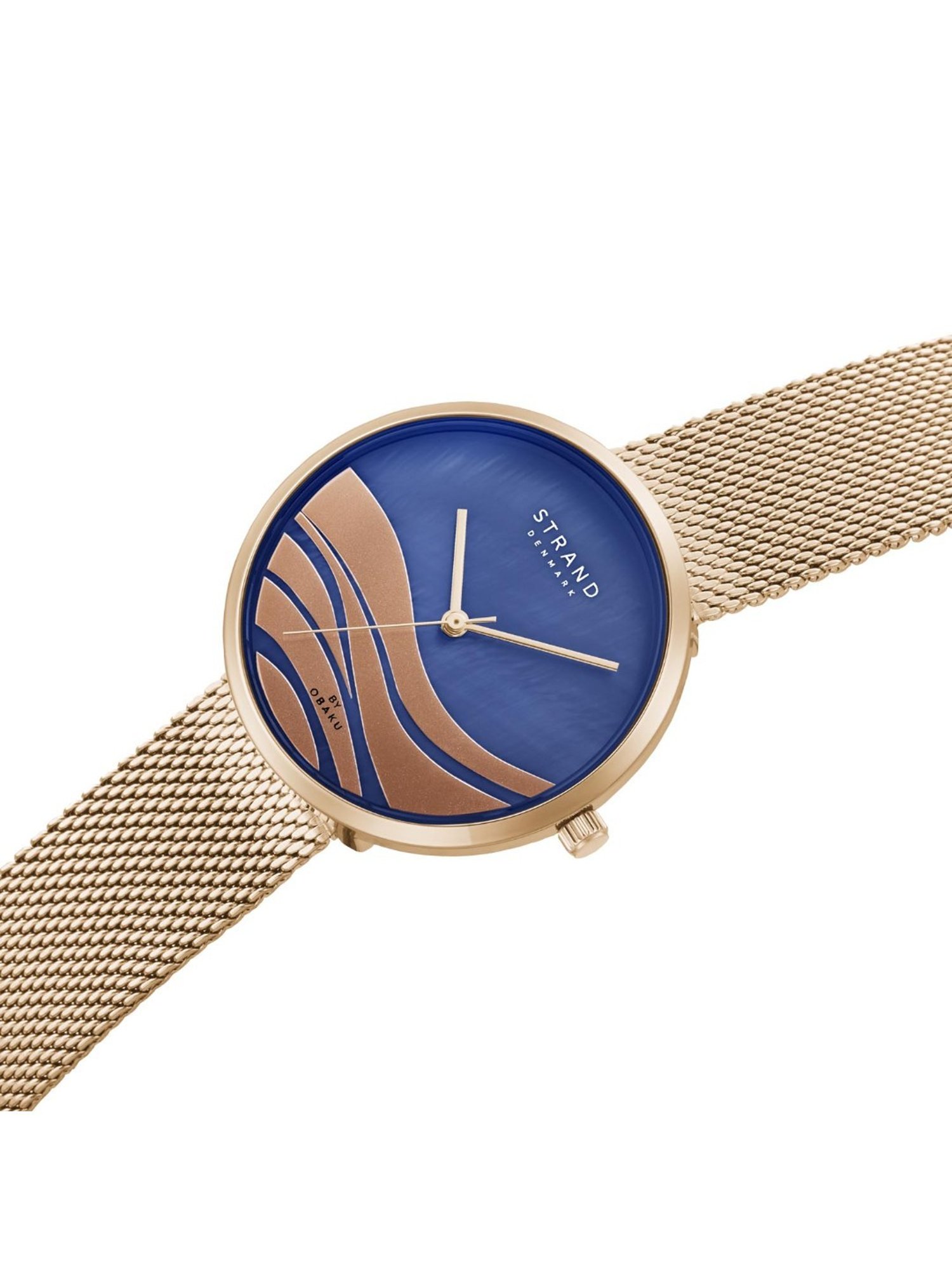 STRAND by Obaku S700LXVLMV-DW Wave Azure Analog Watch for Women