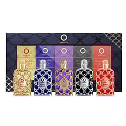 LUXURY COLLECTION WITH AMBER ROUGE & OUD SAFFRON & ROYAL AMBER & ROYAL BLEU & VELVET GOLD AND ALL ARE EAU DE PARFUM SPRAY 0.25 OZ MINI