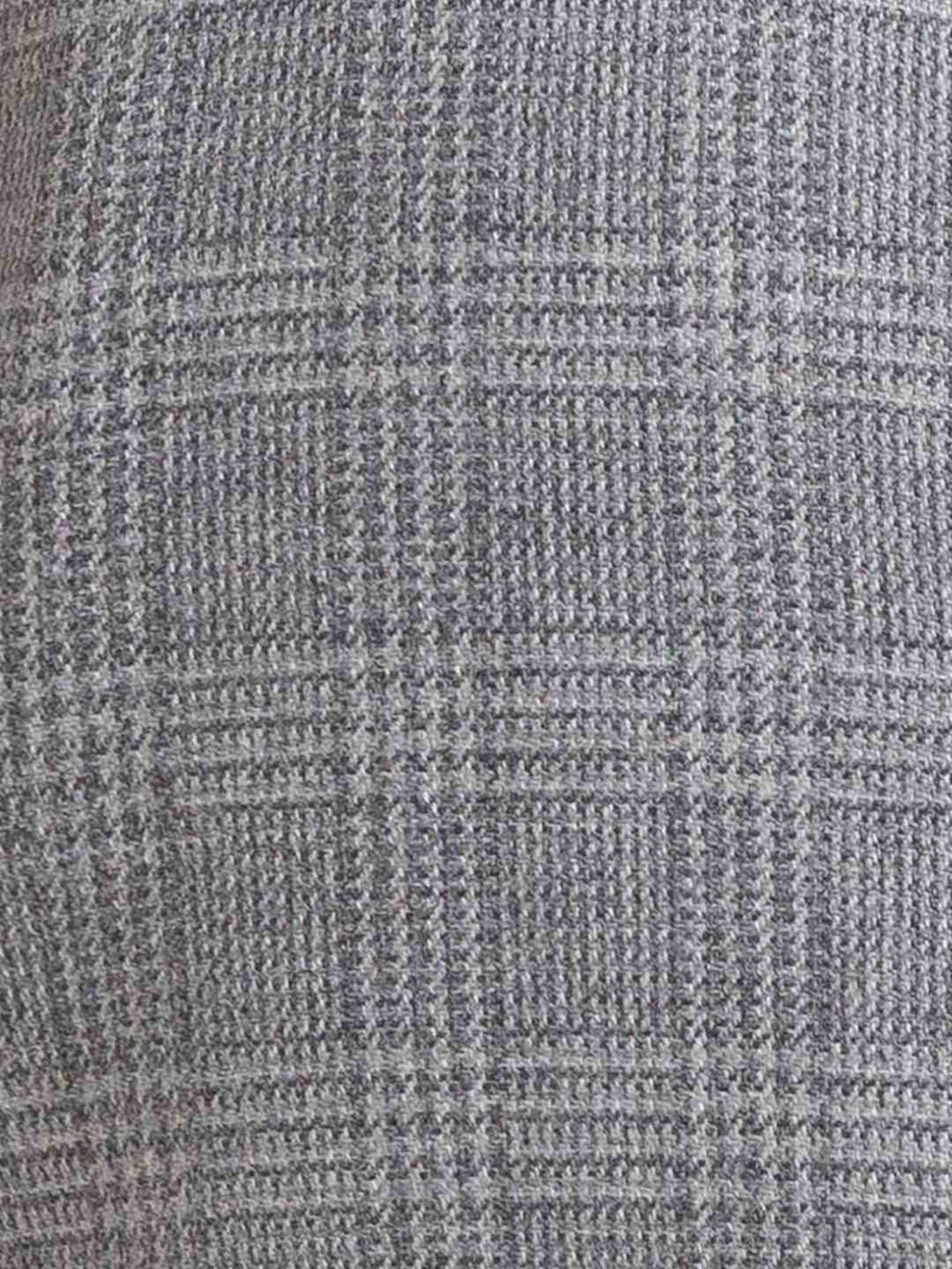 ColorPlus Grey Classic Fit Checks Sweater