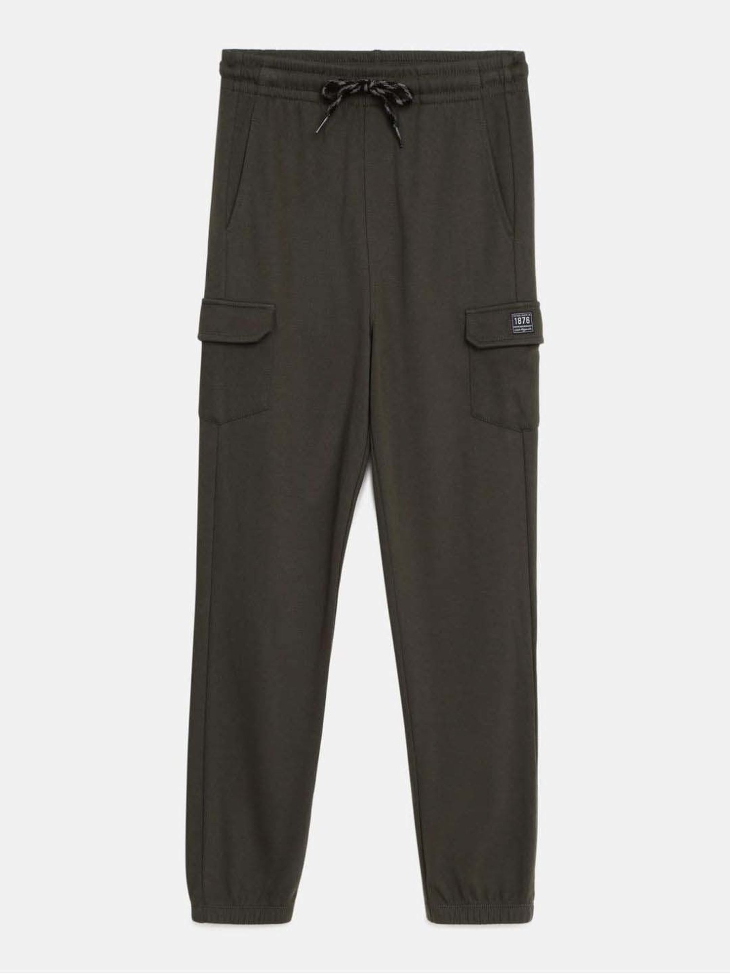 Jockey Boys Olive Regular Fit Cargo Pants