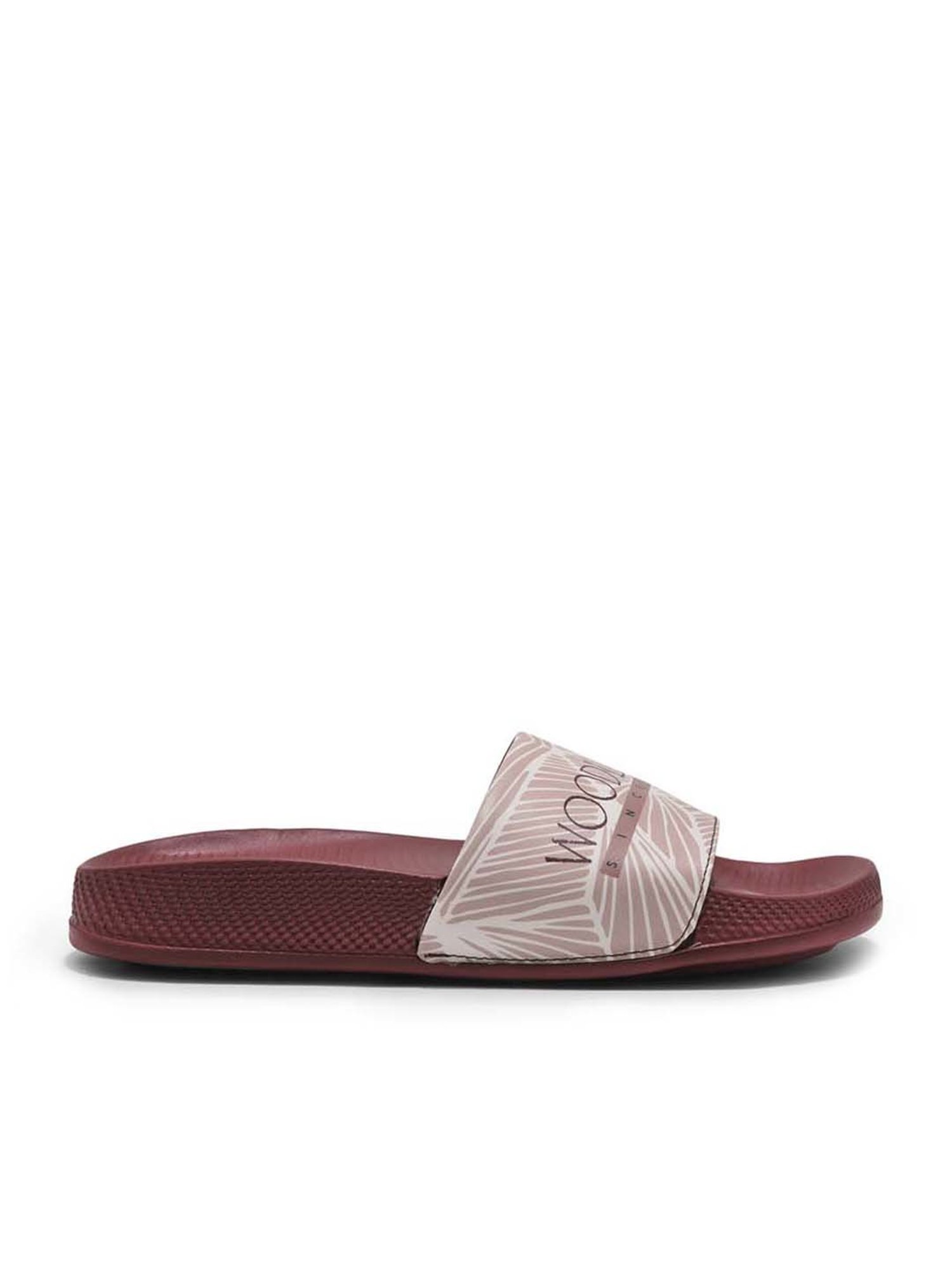 Woodland Women's Maroon Slides