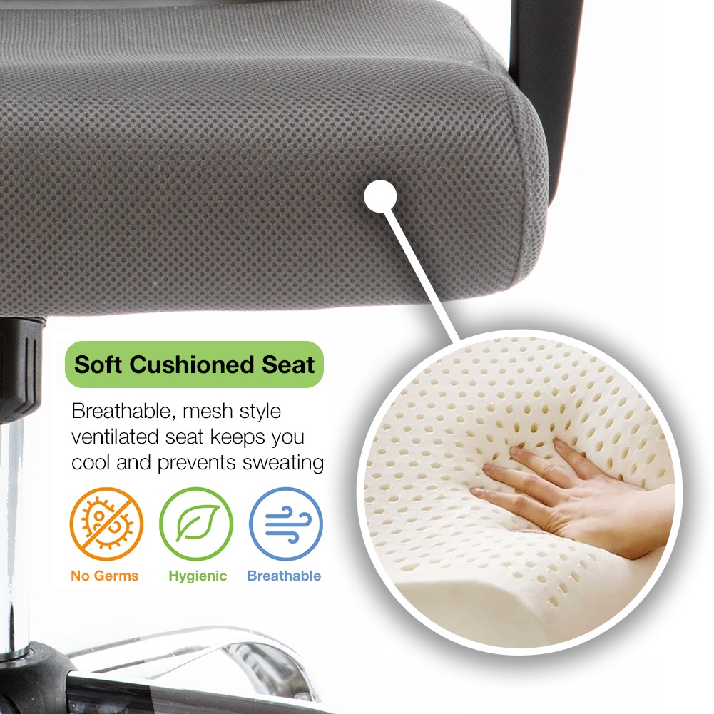 Modern Home Zuna Mid-Back Office Chair - Black/Lime