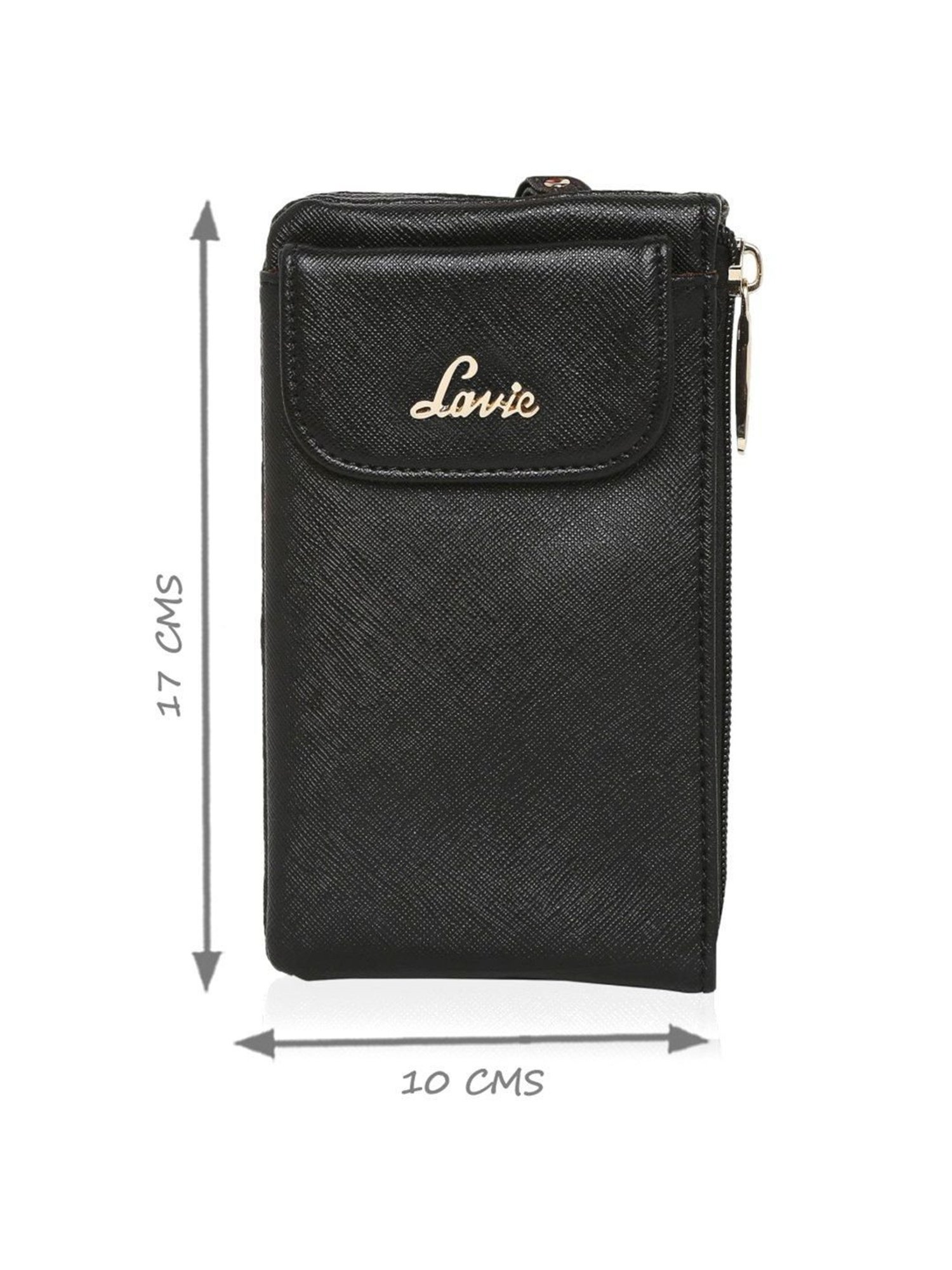 Lavie Black Solid Pouch