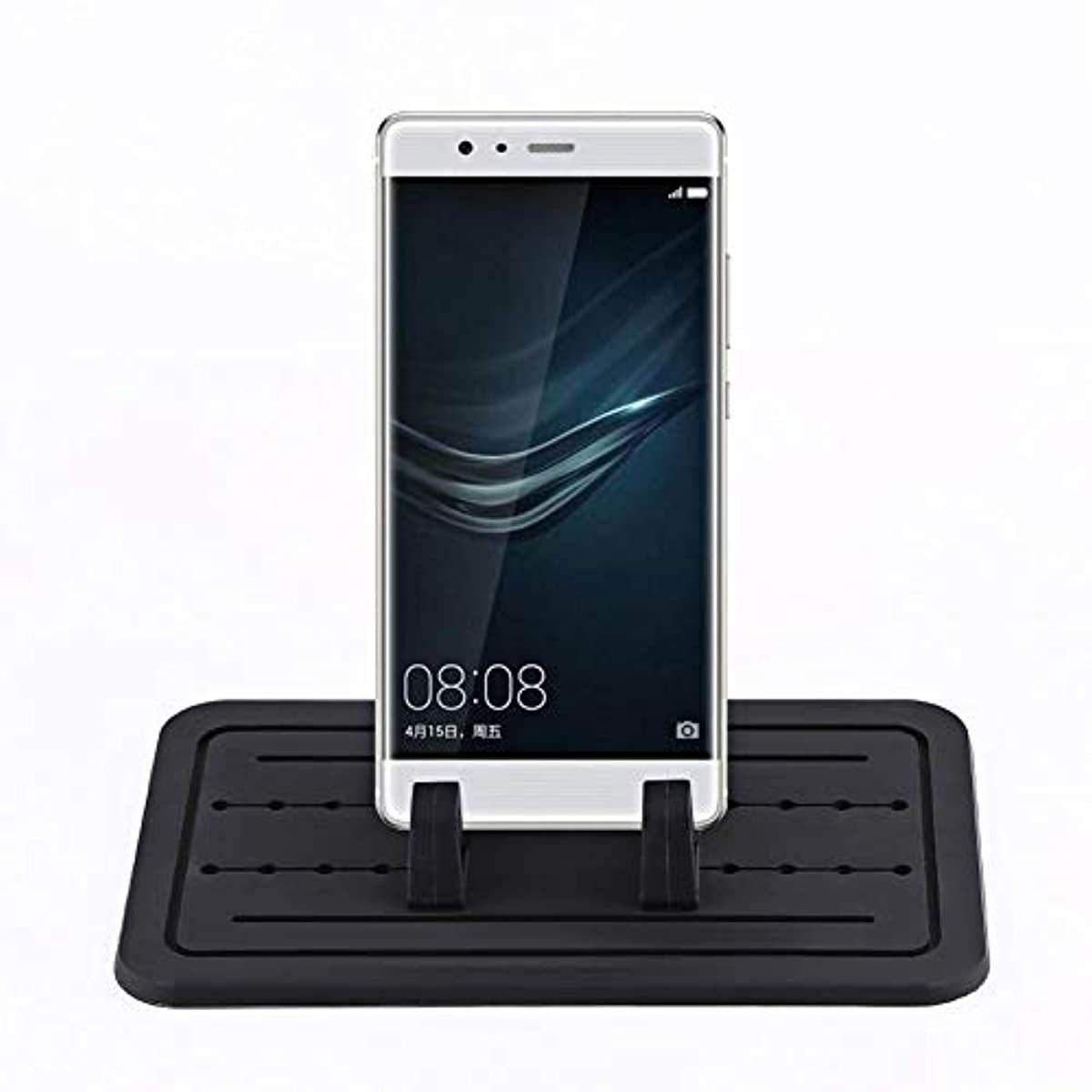 Car Phone Holder, Silicone Anti-Slip Phone Holder Dash Mount for Car Phone Support with Adjustable Silicone Phone Holder Car Organizer