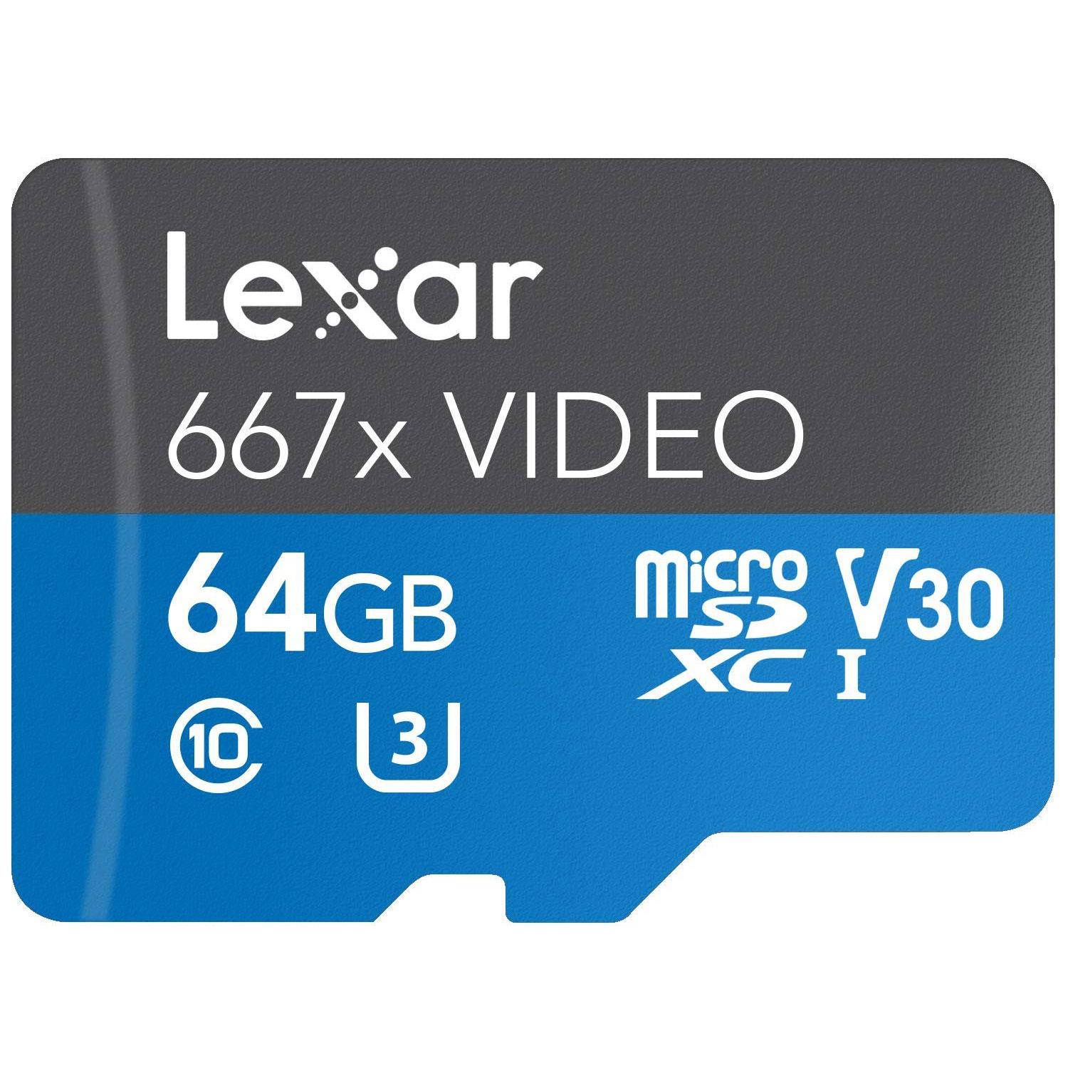 Lexar High-Performance Professional 667x Video 128GB microSDXC UHS-I Card