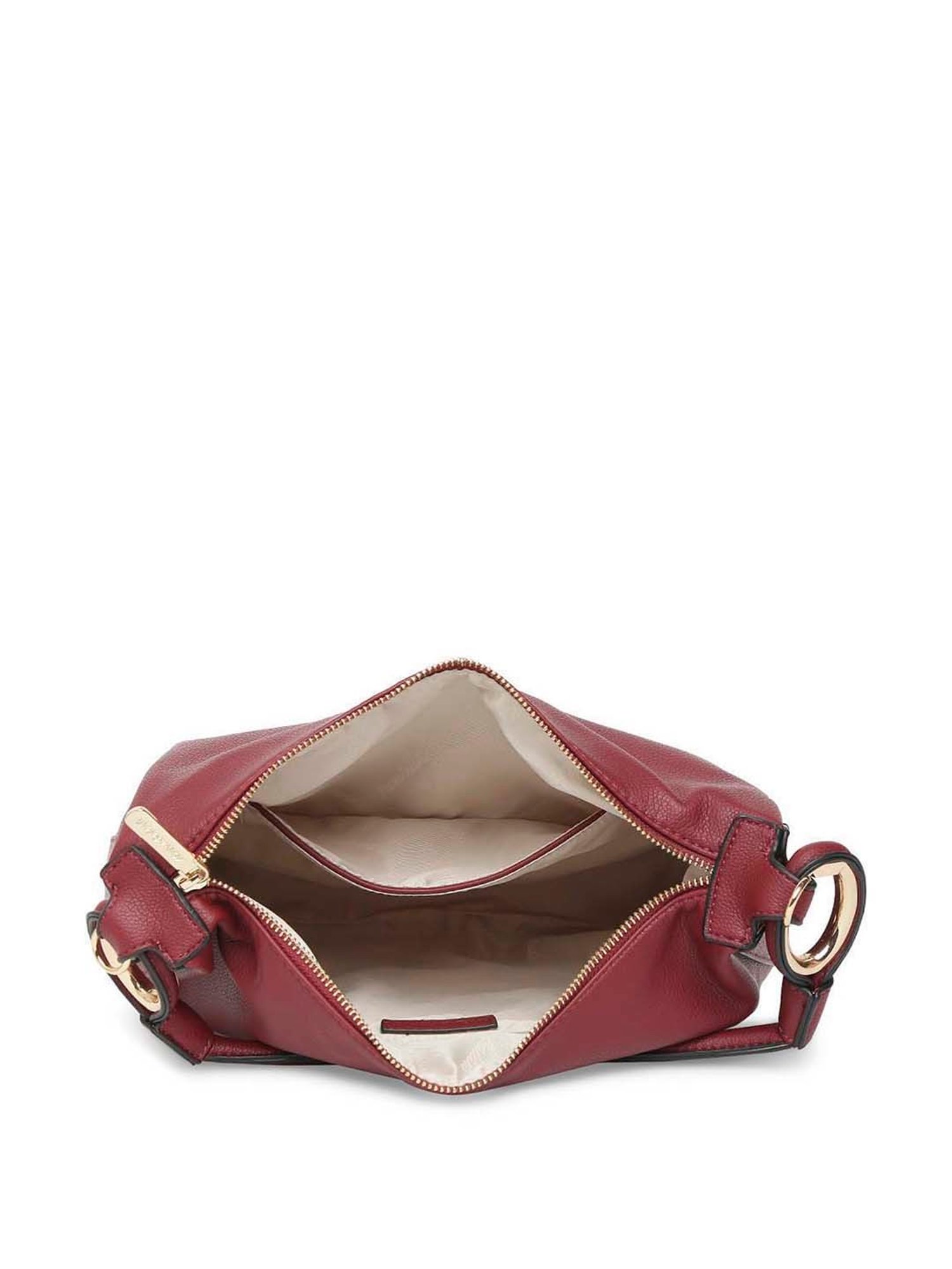 Marina Galanti Red Solid Medium Hobo Handbag