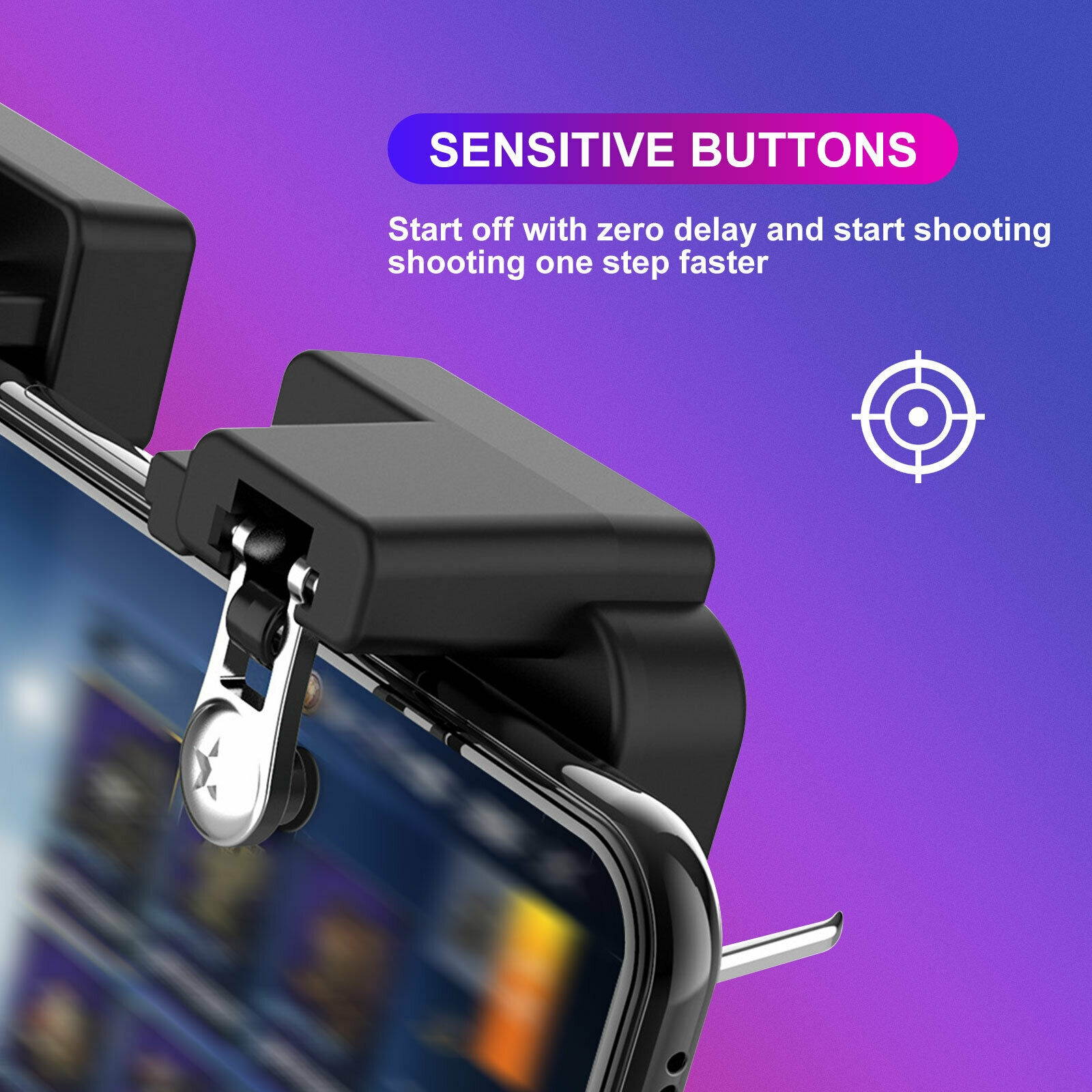 PUBG Mobile Phone Game Controller Joystick Gamepad + Cooling Fan for iOS Android