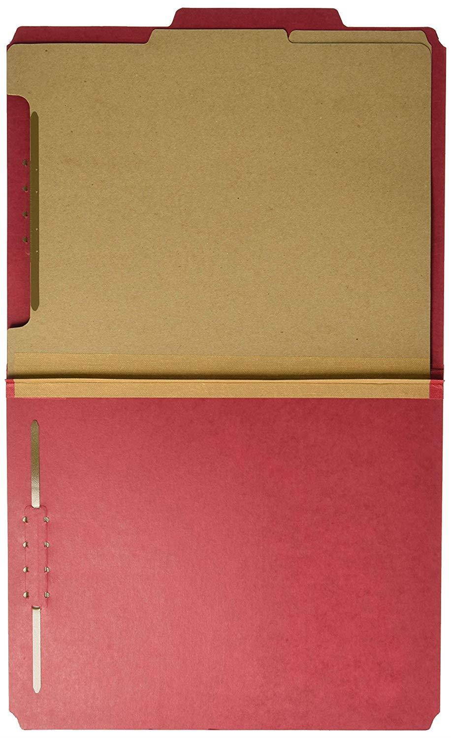Nature Saver Tyvek Gusset Classification Folder, Red (NAT01051)