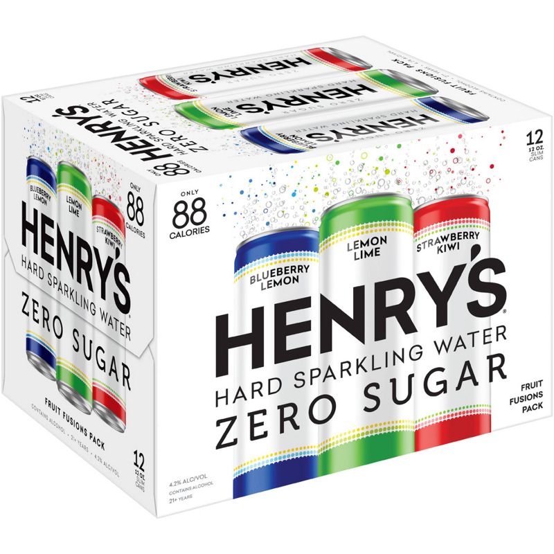 Henry's Hard Sparkling Water Variety Pack Spiked Seltzer - 12pk/12 fl oz Cans