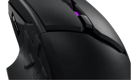 Cooler Master MasterMouse MM530 Ergonomic Gaming Mouse with Precision 12000 DPI Sensor and Durable PBT Buttons w/ Omron Switches