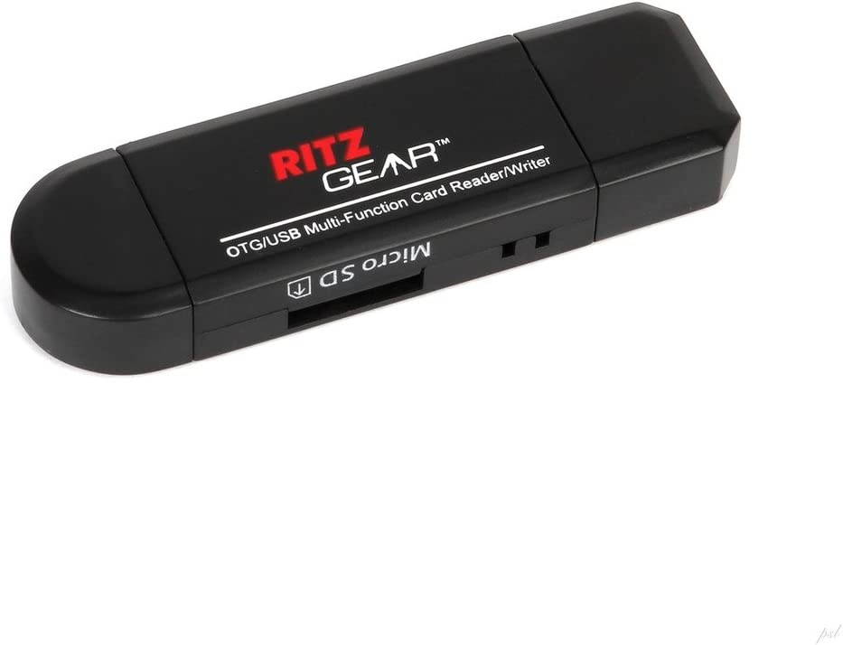 Ritz Gear OTG USB/Micro USB Multi-Function SD/Micro SD Card Reader/Writer for PC, Tablet and Smartphones (3-Pack)