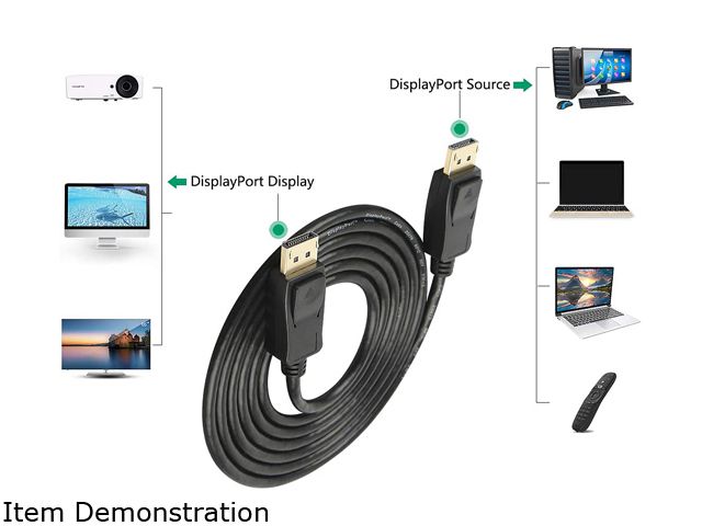 DisplayPort Cable with Latches MM DP to DP 1080p 50ft P580050