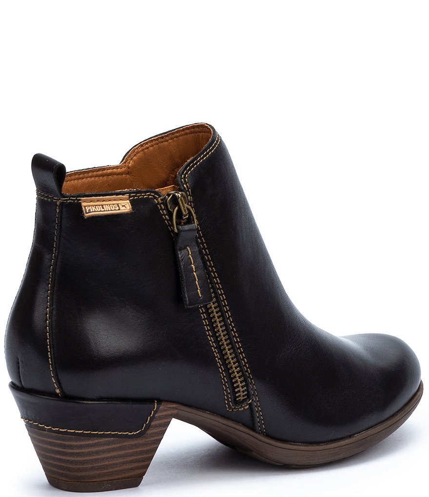 Pikolinos Rotterdam 902 Leather Side Zip Booties
