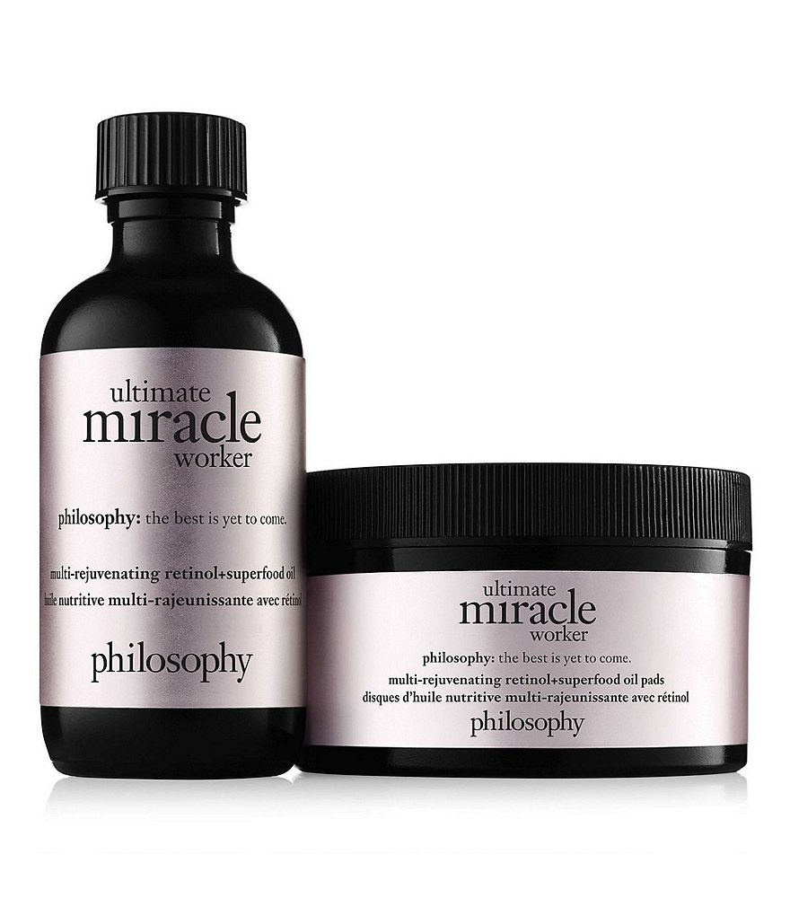 philosophy Ultimate Miracle Worker Multi-Rejuvenating Retinol Superfood Oil and Pads
