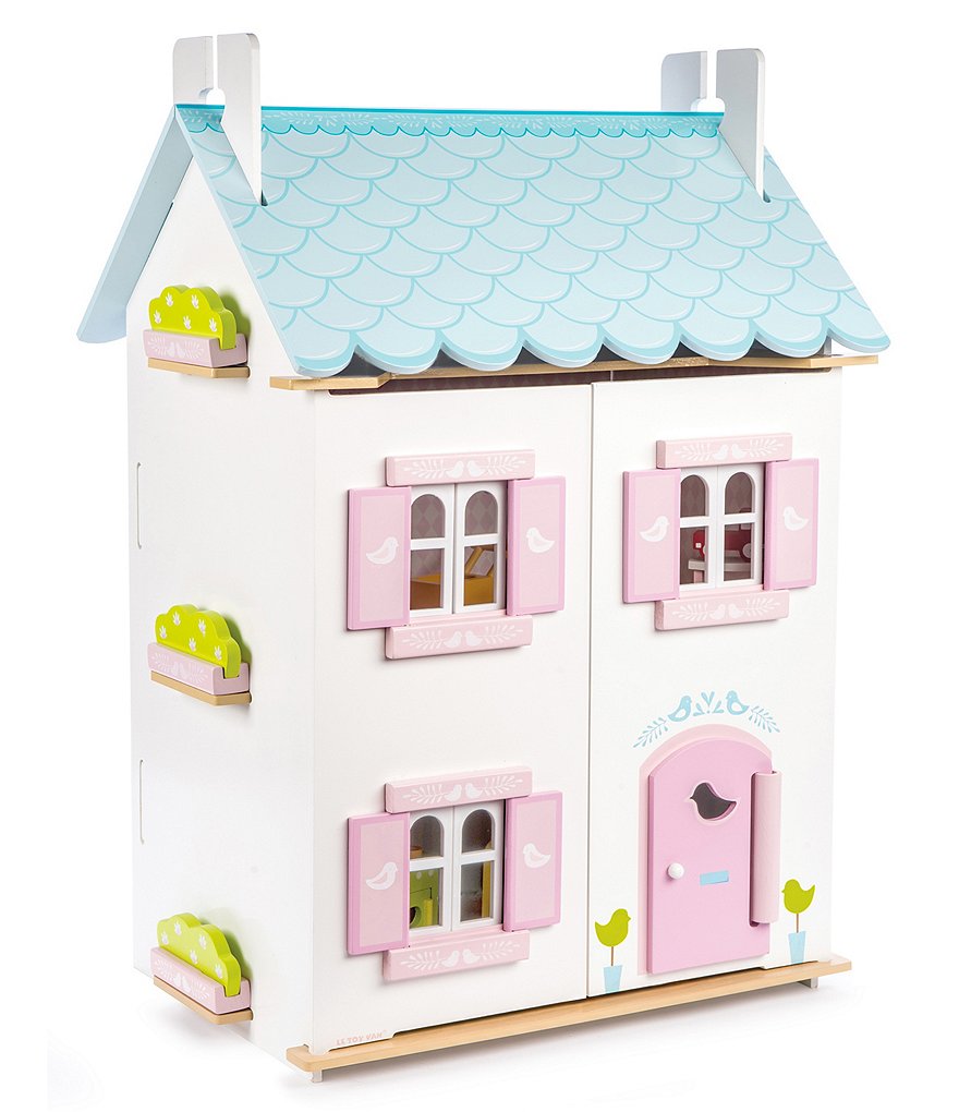 Le Toy Van Daisylane Blue Bird Cottage Doll House & Furniture