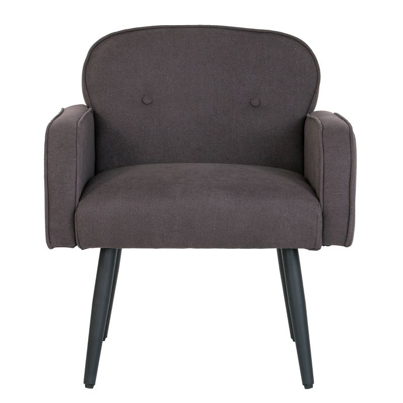 Purmly Upholstered Accent Chair Charcoal/Black - Holly & Martin
