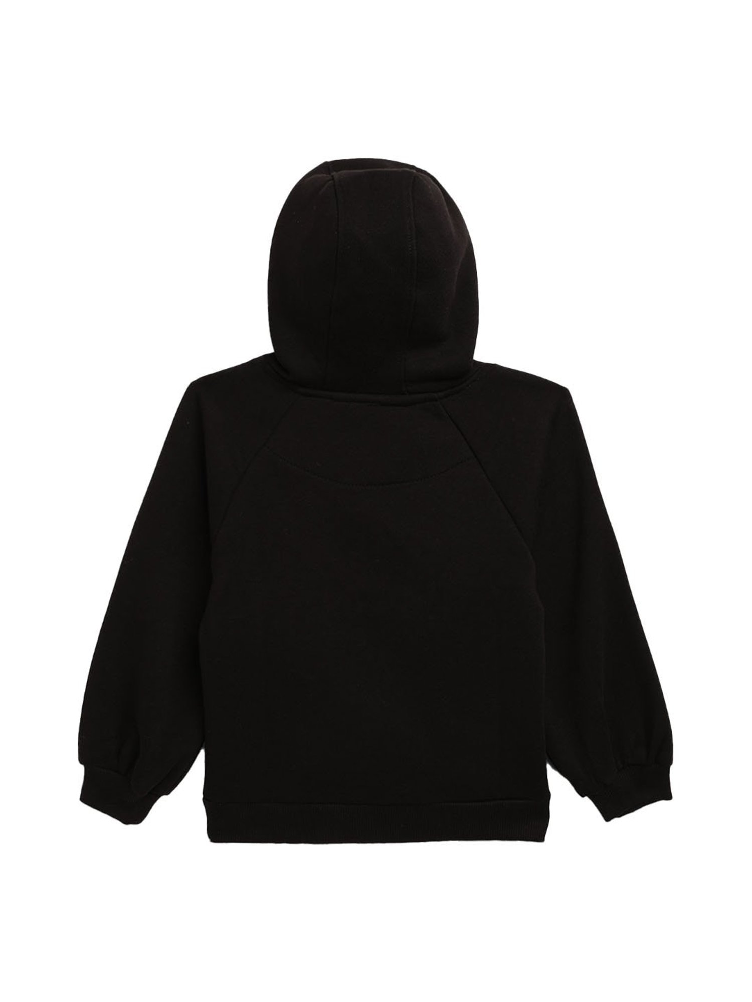 Elle Kids Black Solid Hoodie