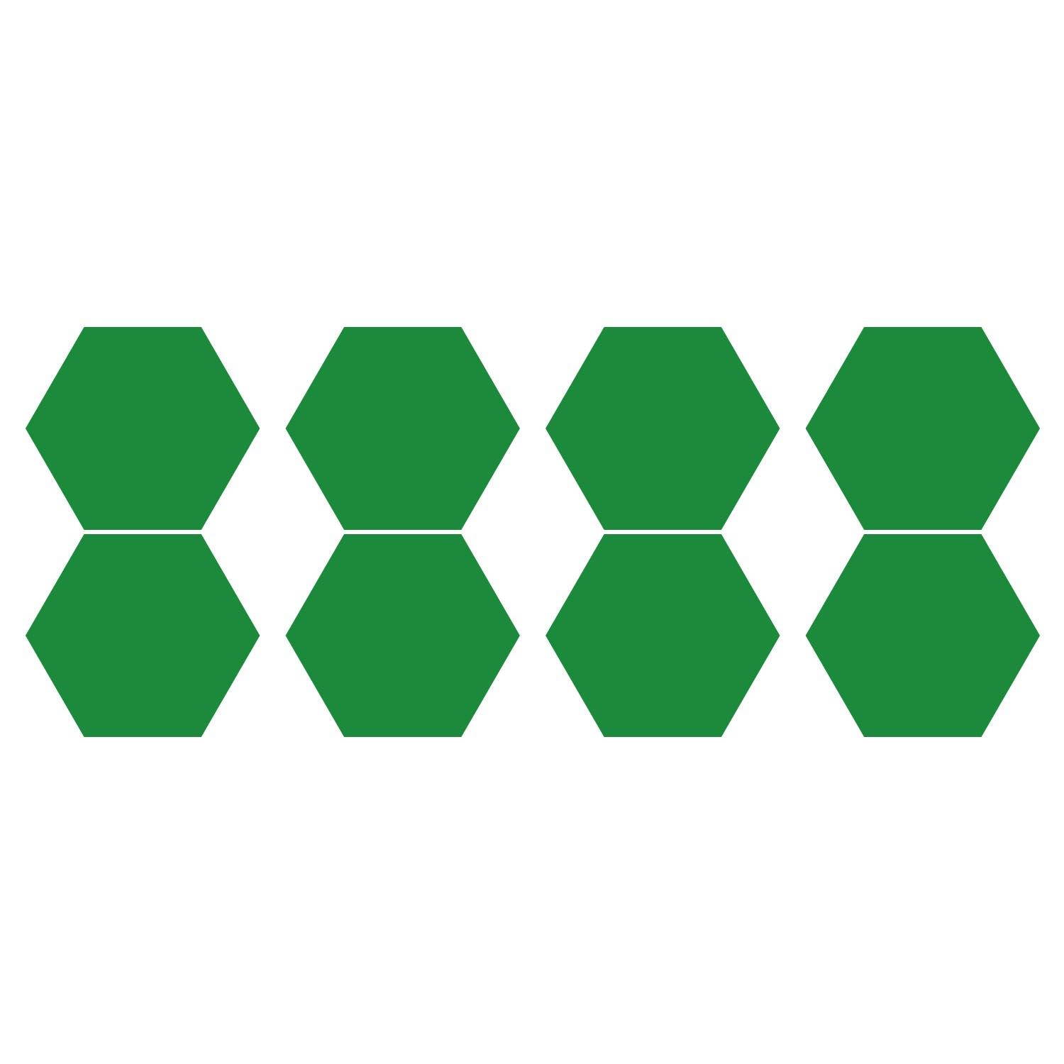 LiteMark 1 Inch Blue Hexagon Decals - Pack of 208