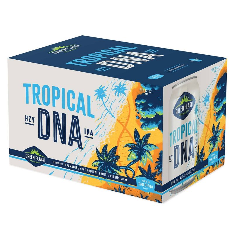 Green Flash Tropical DNA IPA Beer - 6pk/12 fl oz Cans