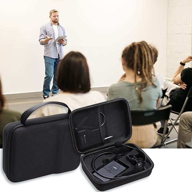 Hard Storage Travel Case Bag Fit Fifine K037B Wireless Microphone System
