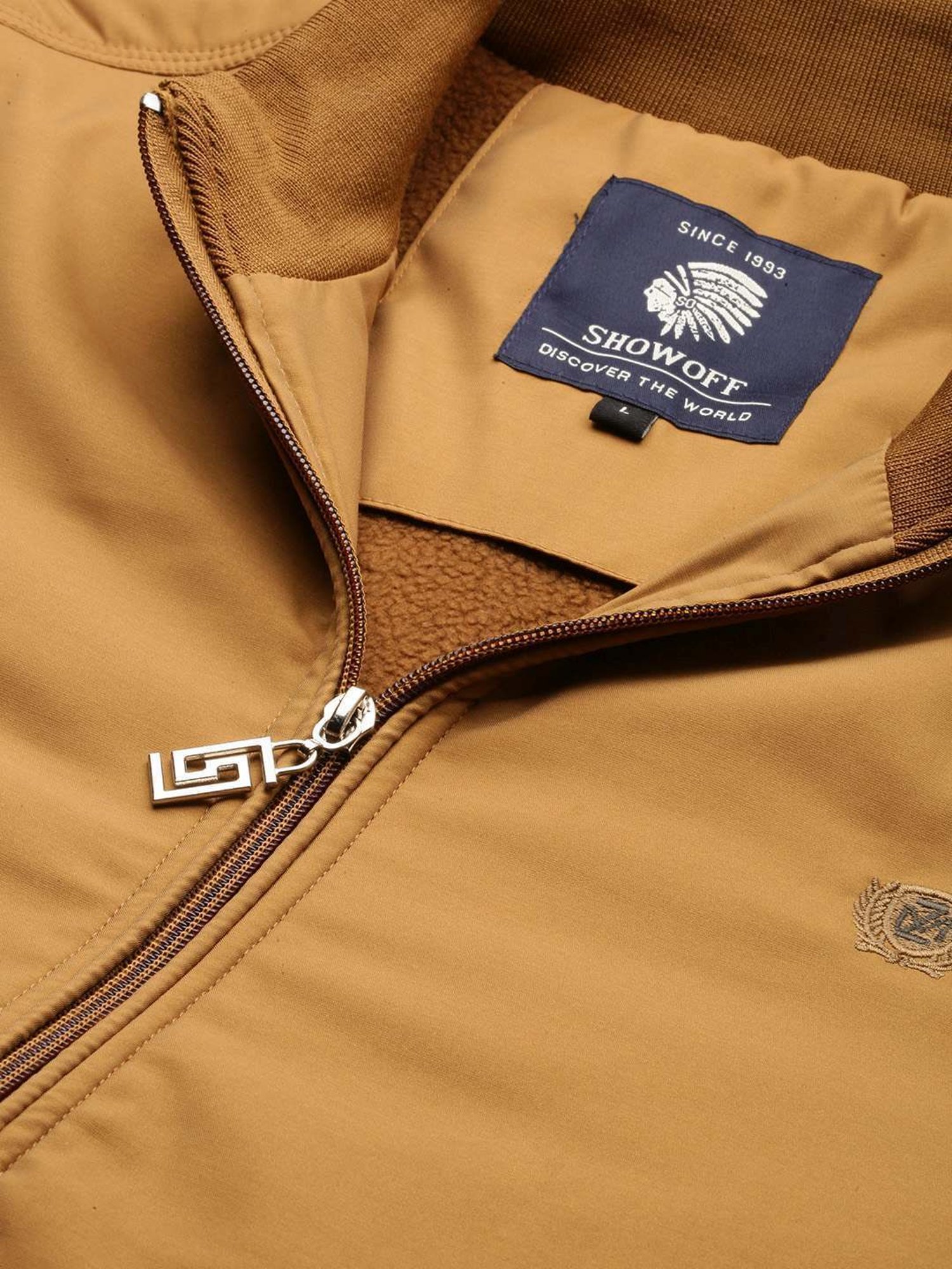 SHOWOFF Khaki Slim Fit Jacket