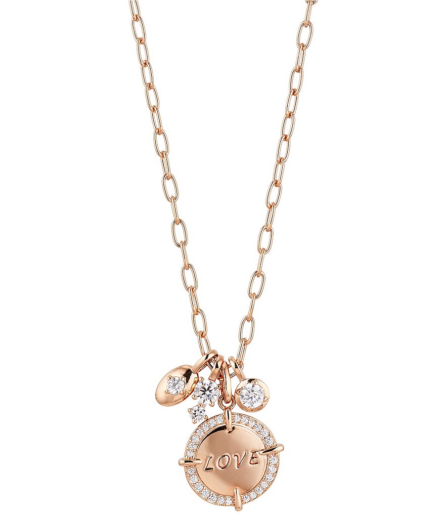 Nadri Love Medallion Charm Necklace
