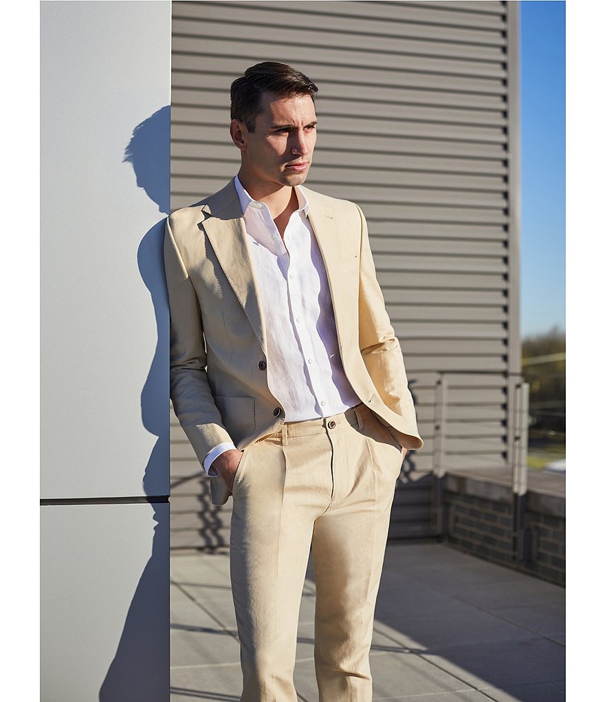 Murano Carrot-Fit Drawstring Baird McNutt Linen Suit Separates Pants