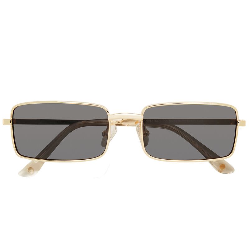 Priv'e Revaux The Matrix  Unisex Rectangle Polarized Sunglasses Champagne Gold 55mm