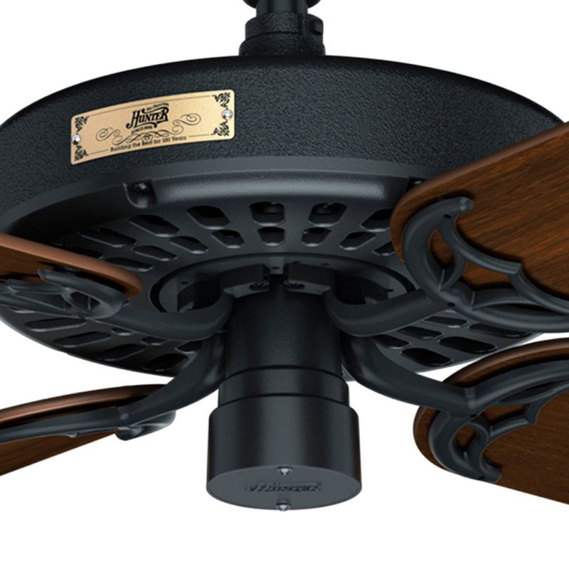 52" Original Damp Rated Ceiling Fan Black - Hunter Fan