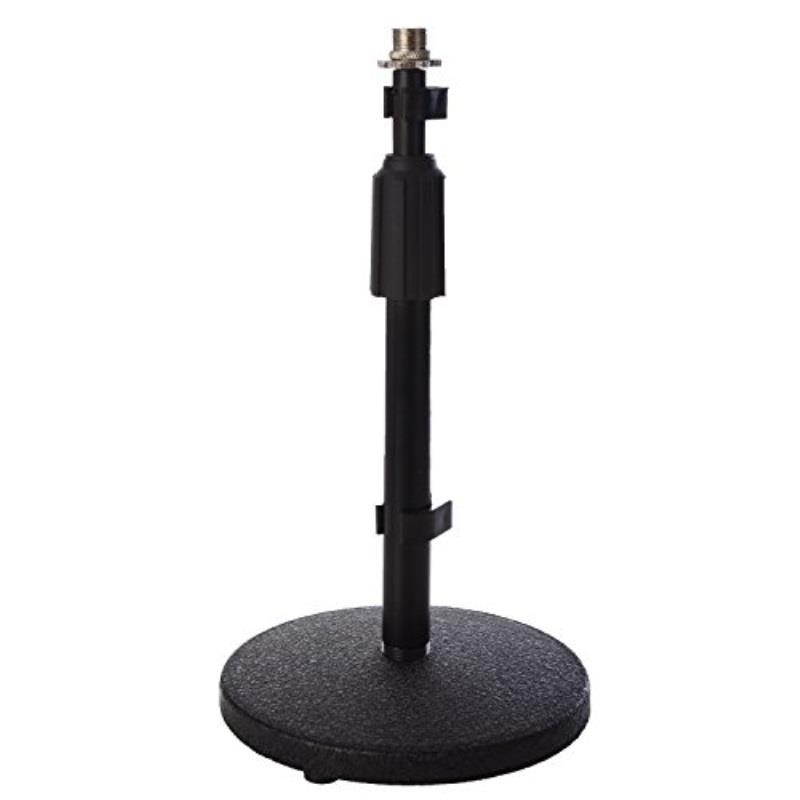 LyxPro DKS-1 Adjustable Height Microphone Desk Stand Weighted Base 3/8"-5/8"
