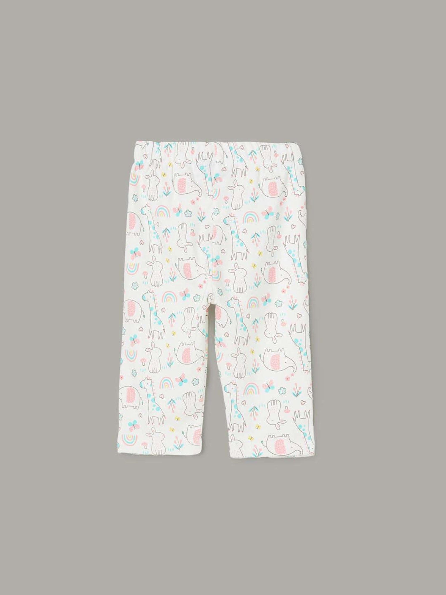 GJ baby Green & White Cotton Camouflage Full Sleeves T-Shirt Set