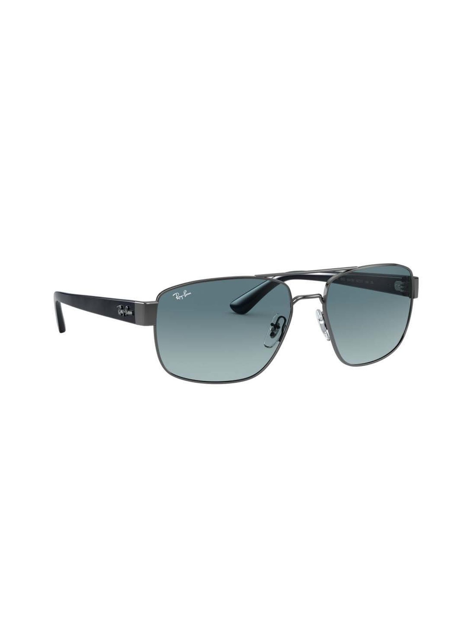 RAY-BAN Men Gradient Blue Lens Irregular Sunglasses - 0RB3663004/3M60