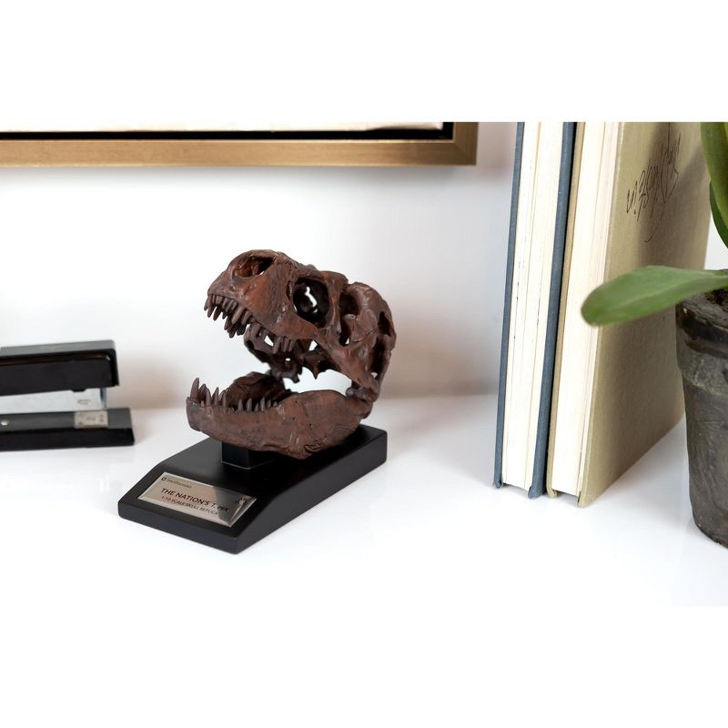 Master Replicas The Nation's T-Rex Skull Statue | 6-Inch Smithsonian Fossil Replica| 1:10 Scale
