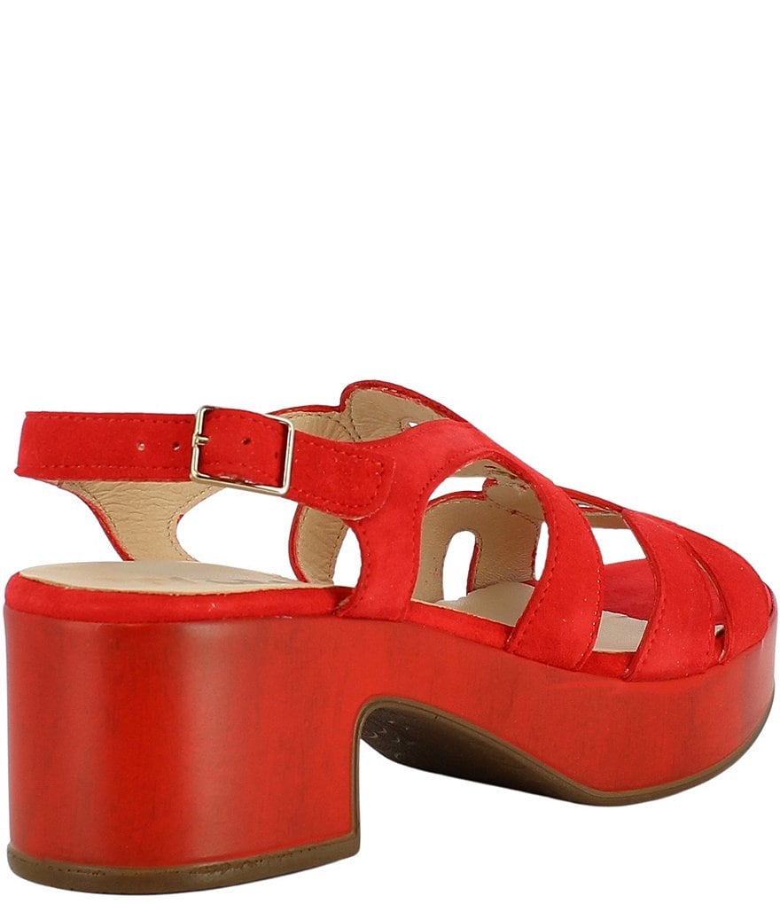 Wonders Pam Suede Slingback Dress Sandals