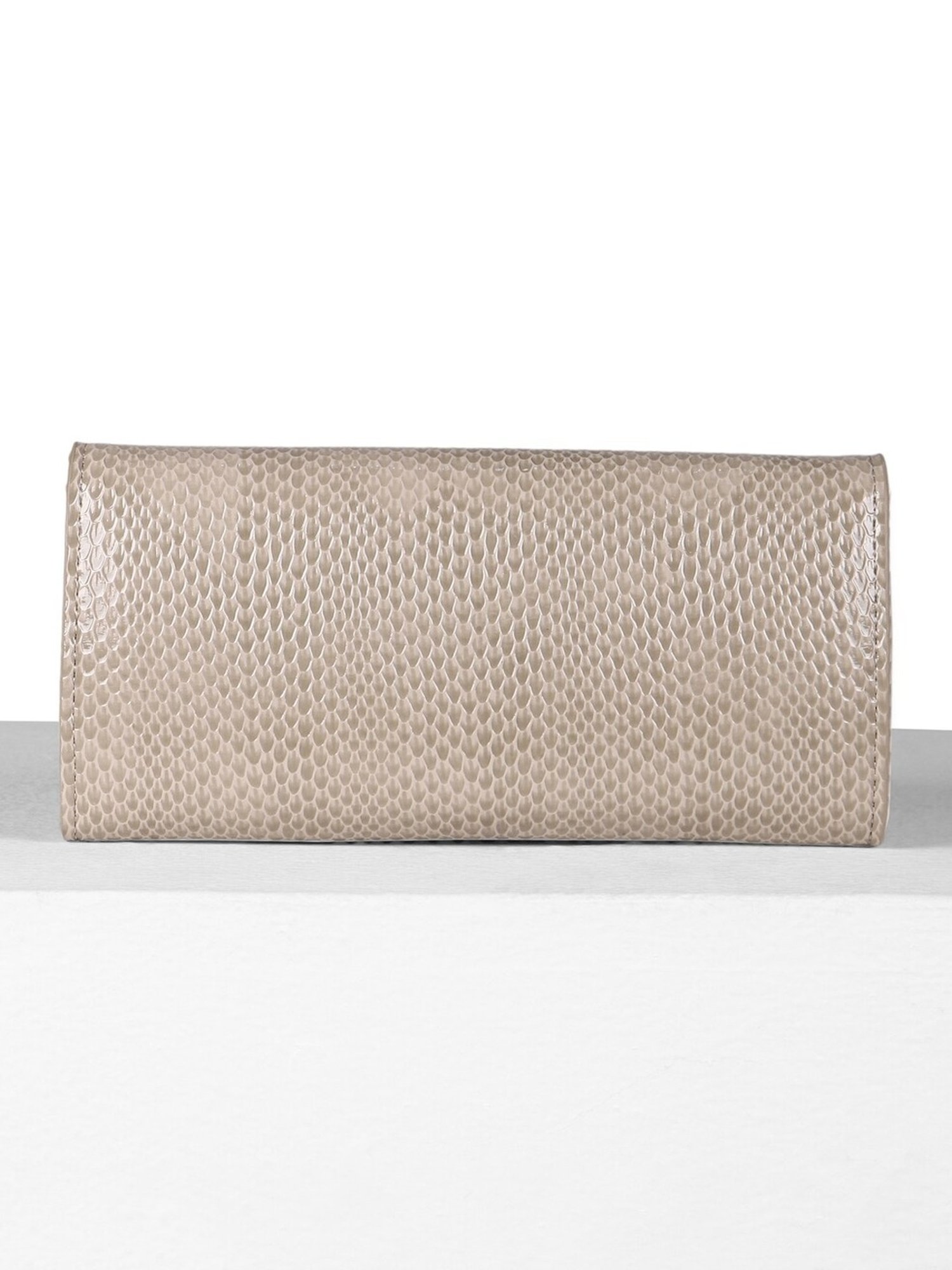 Allen Solly Beige Textured Wallet for women