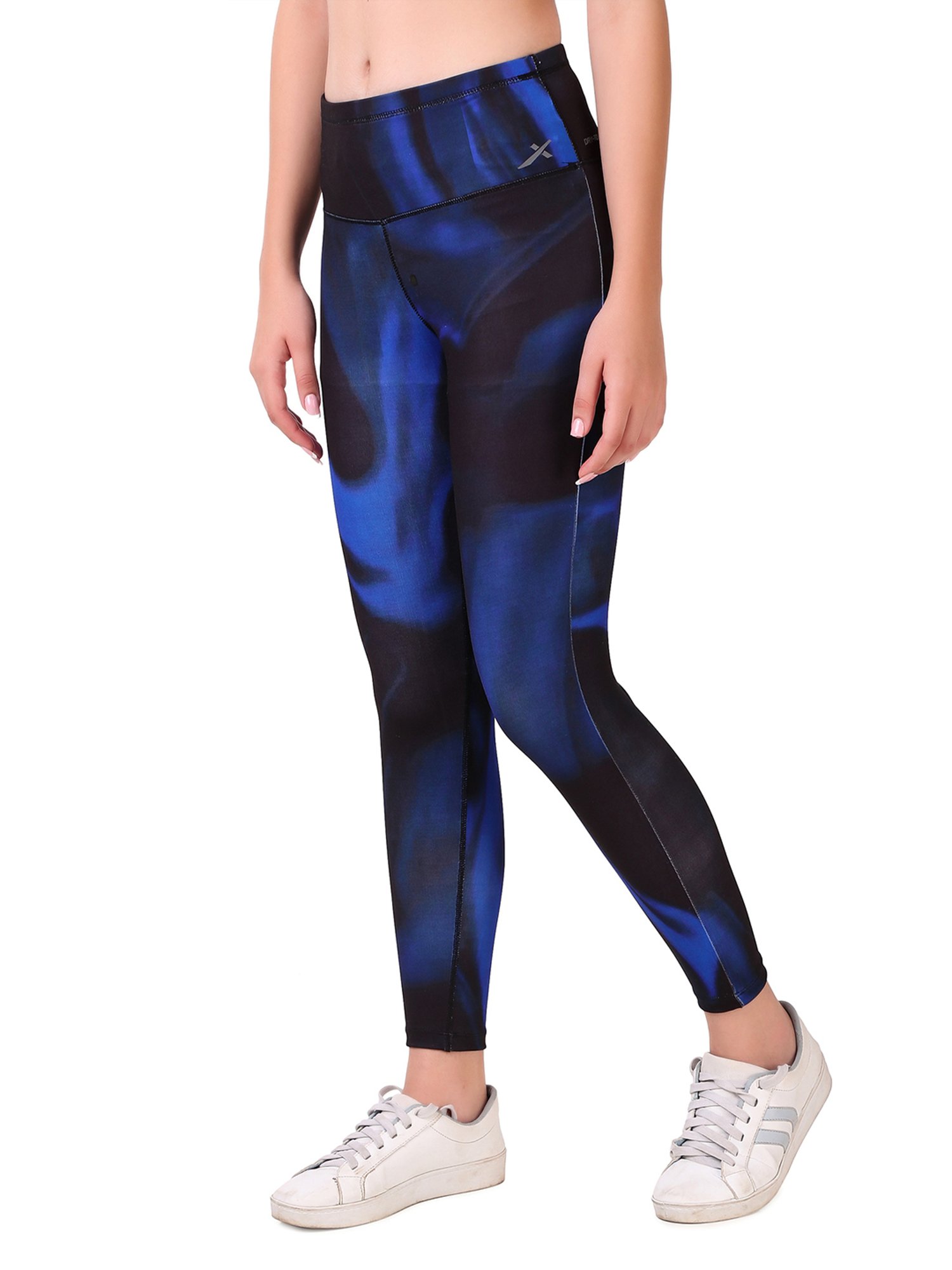 Vector X Navy Slim Fit High Rise Tights