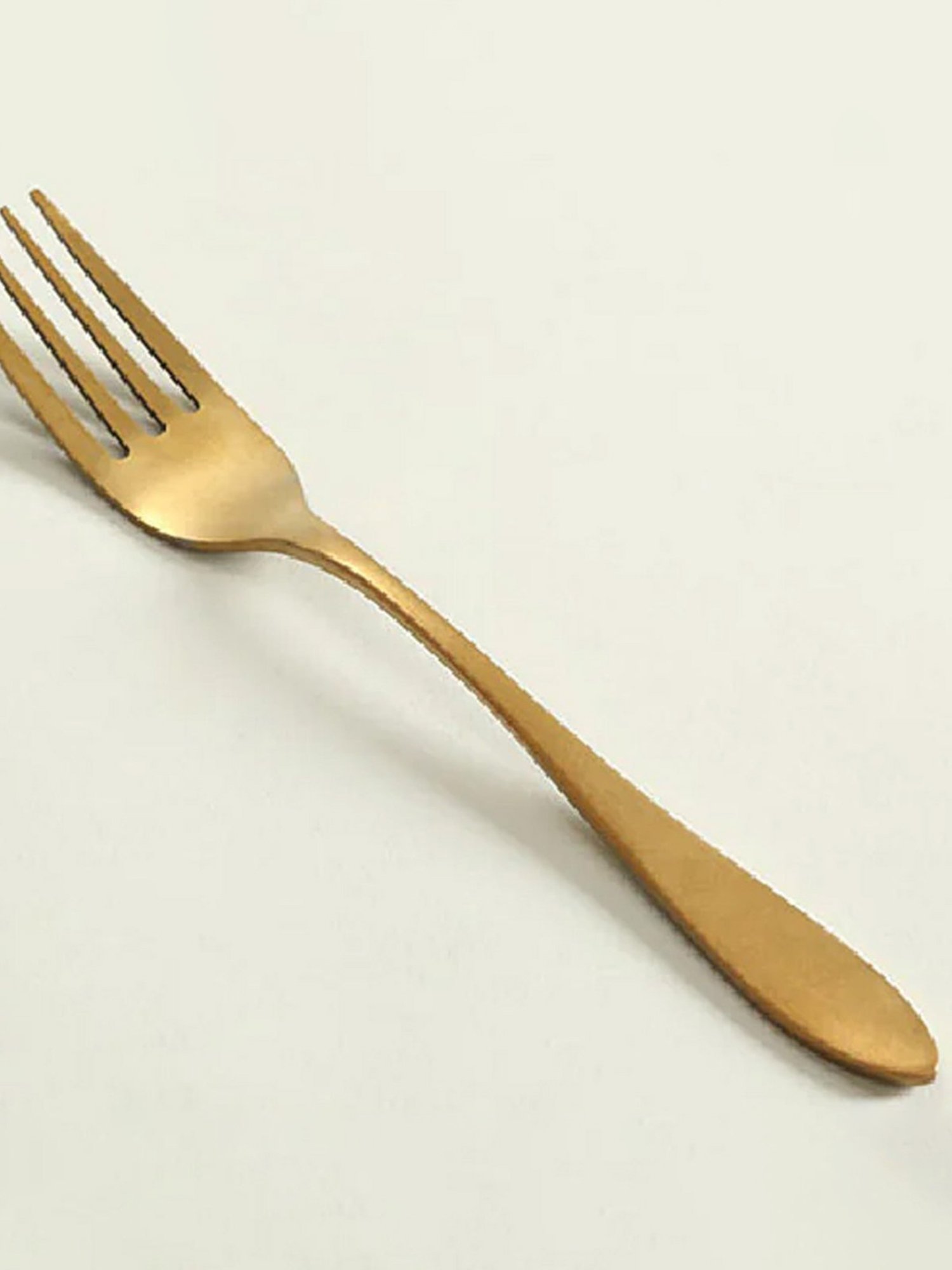 Home4U Elio Gold Stainless Steel Dinner Fork (6 Pcs)