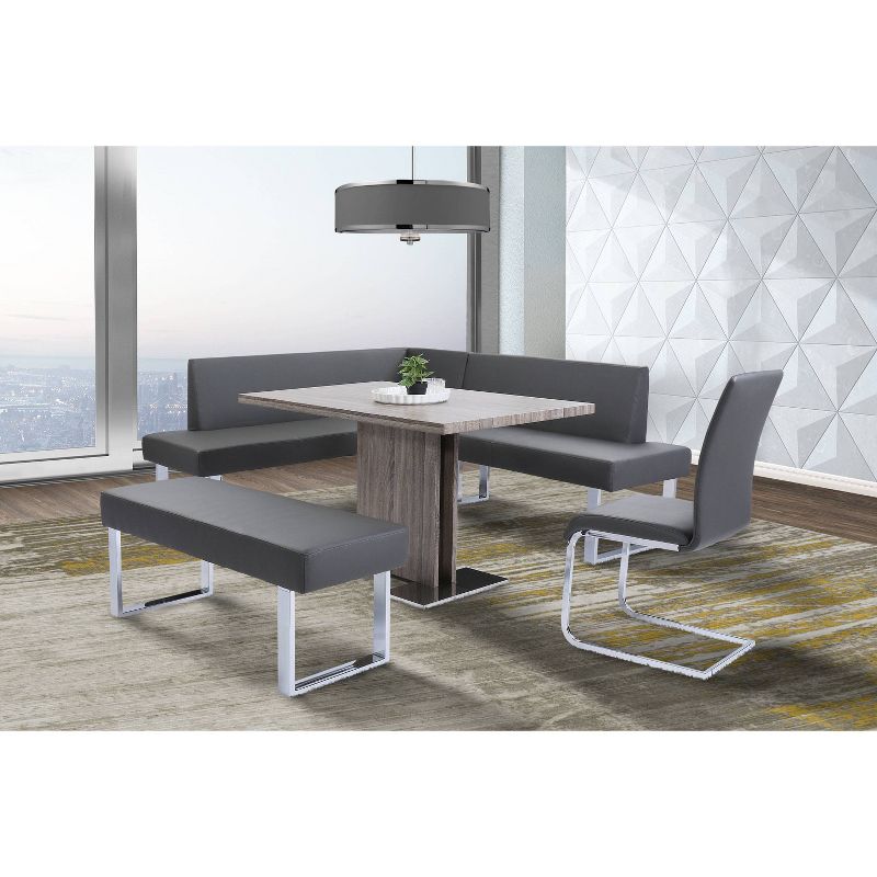Lukin Dining Table Steel - Modern Home