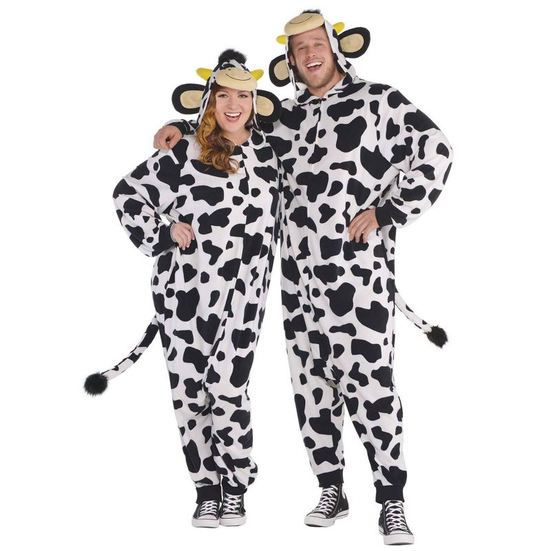 Adult Cow Zipster Halloween Costume XXXL