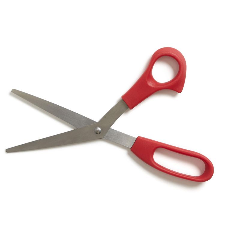 Staples Baseline, 8" Stainless Steel Scissors, Red 55829