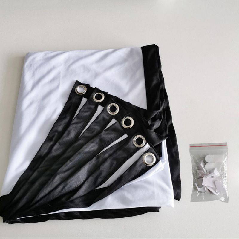 60" 16:9 No Crease Home Theater Portable Foldable White Projection Screen