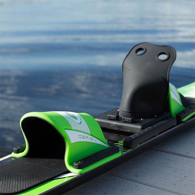 O'Brien Watersports 2191128 Adult 67 inches Reactor Combo Water Skis Sizes 4.5-13, Green and Black