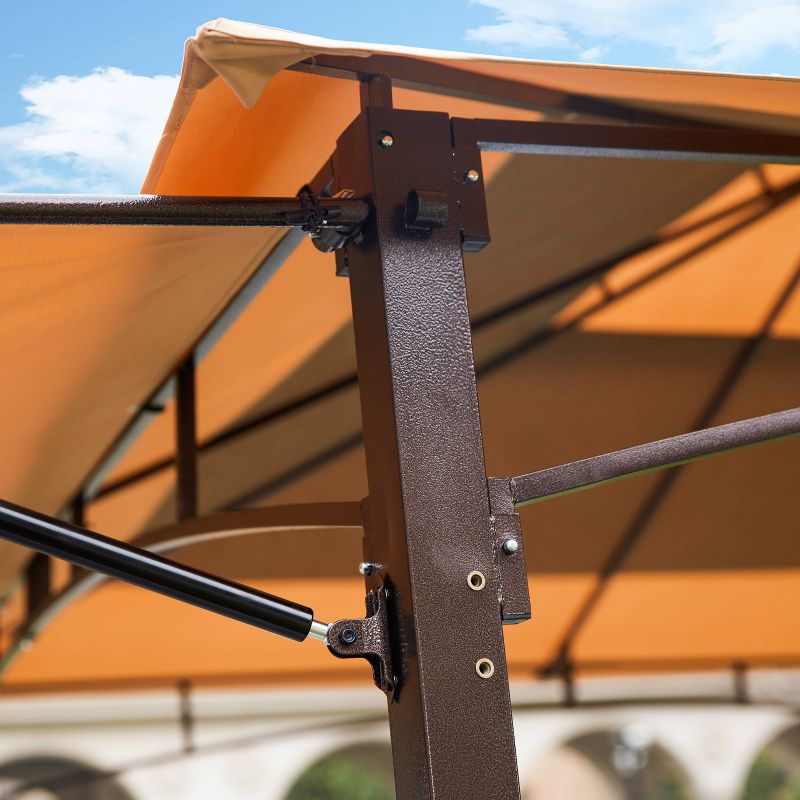 10' x 10' Patio Gazebo with Sunshades - Patio Festival