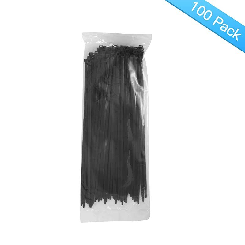 White Cable Zip Ties Premium Nylon Wire Management Ties 50 LB Tensile Strength 8 Inch White 1000 Pack