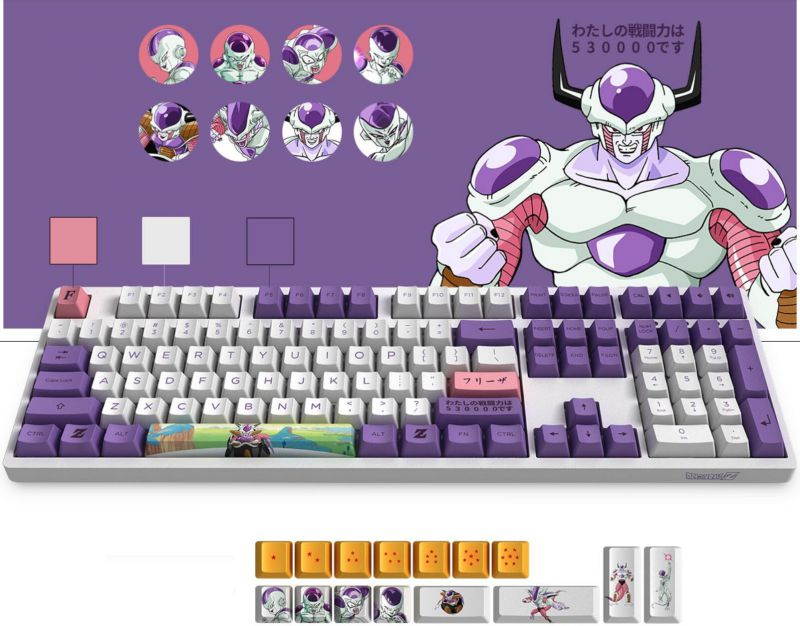 Akko 3108V2 Sailor Moon Gaming Mechanical Keyboard Pink Switch Double Shot Dye Sub PBT Keycaps NKRO Detachable USB Type-C Pink Cat Paw