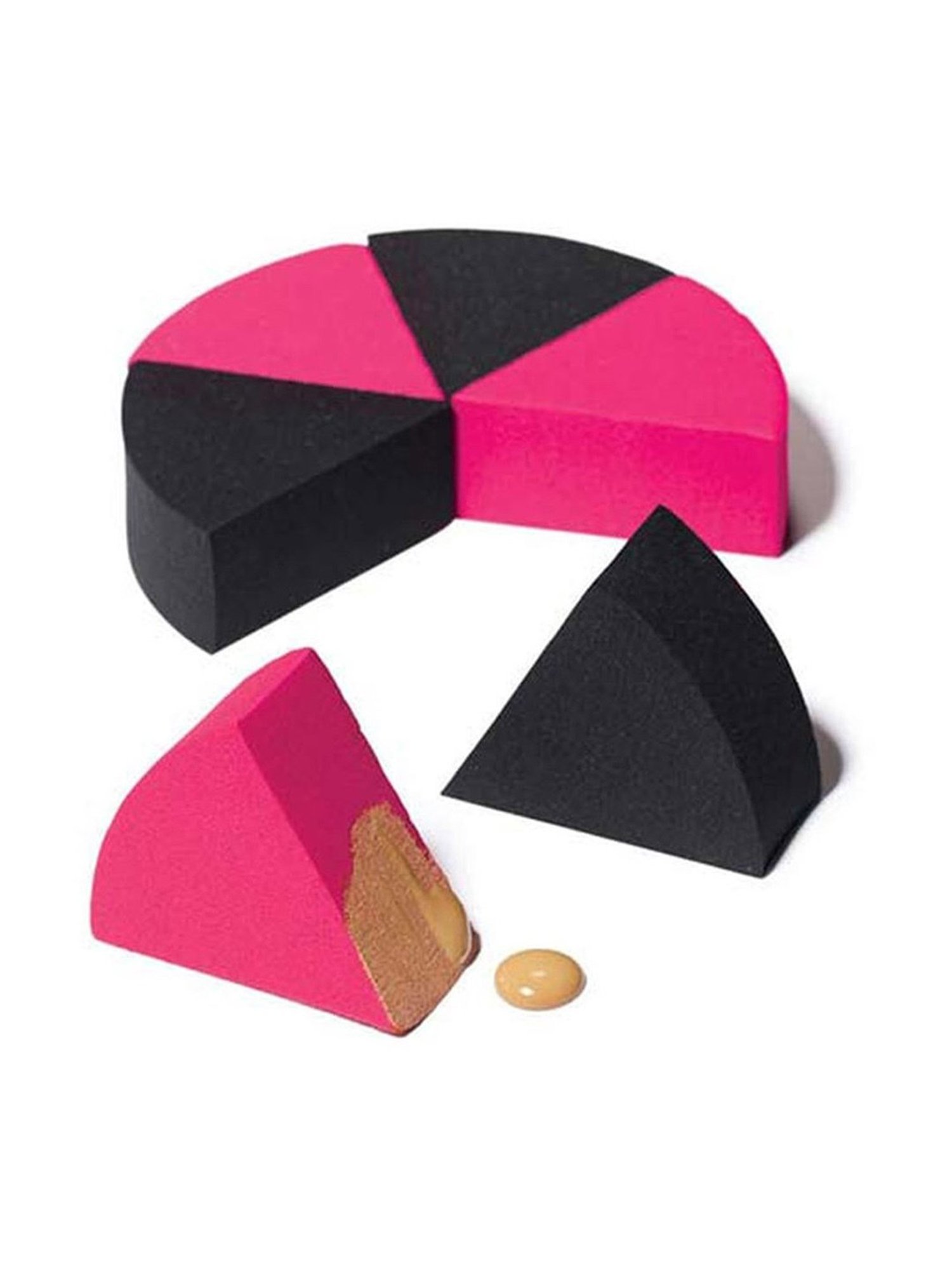 Bronson Professional Mini Makeup Sponge Wedges - Set of 8