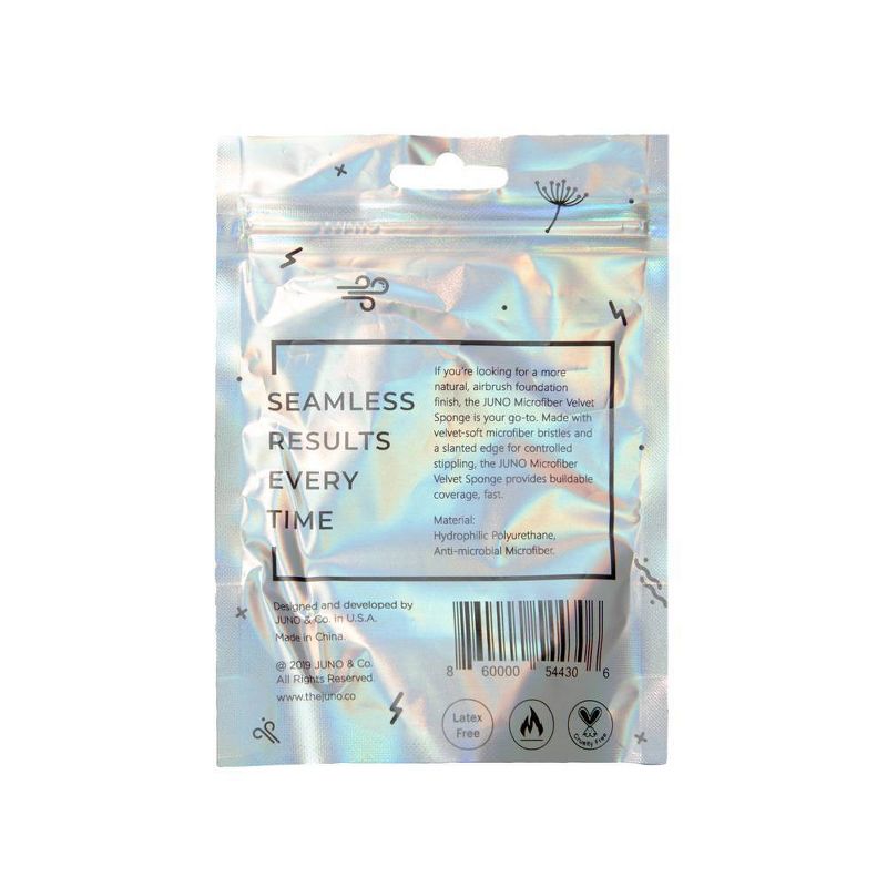 JUNO & Co. Microfiber Velvet Sponge – 1ct